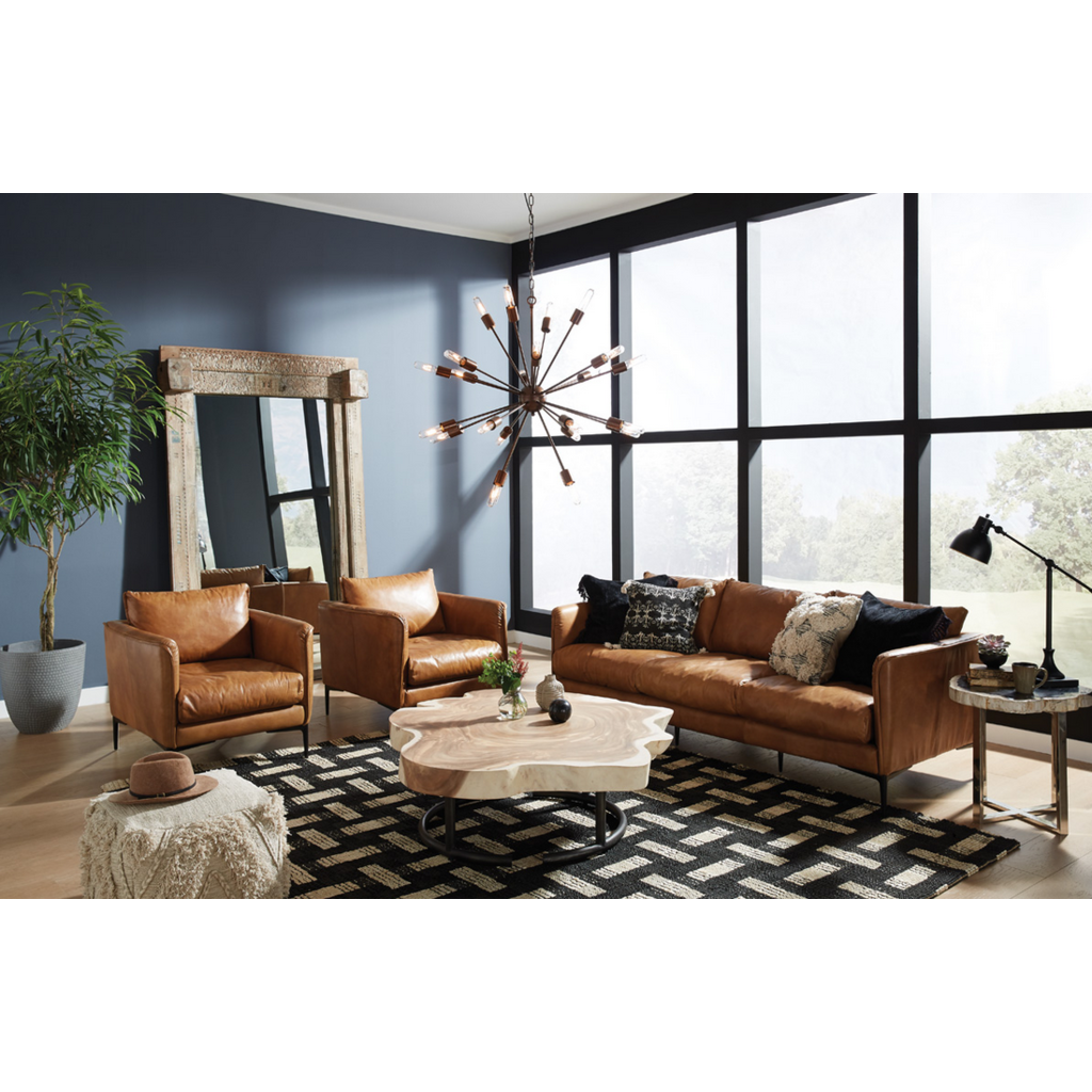 Abbey Leather Chair - Adobe Tan  33W x 37D x 31H