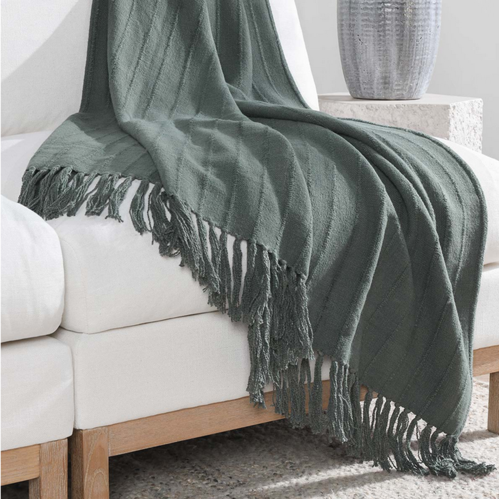 Hunter Forest Green Throw 50x70