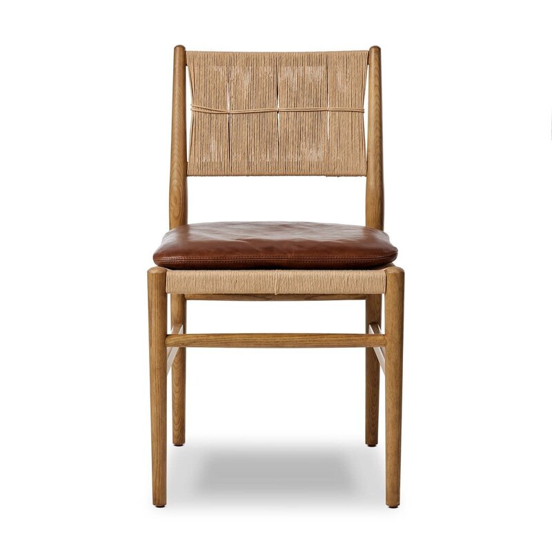 Dara Dining Chair -Dulane Mahogany (Amber Lewis x Four Hands)