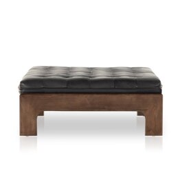 Halston Cocktail Ottoman Black