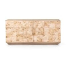 Journey 6 Drawer Dresser - Bleached Burl