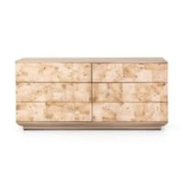Journey 6 Drawer Dresser - Bleached Burl