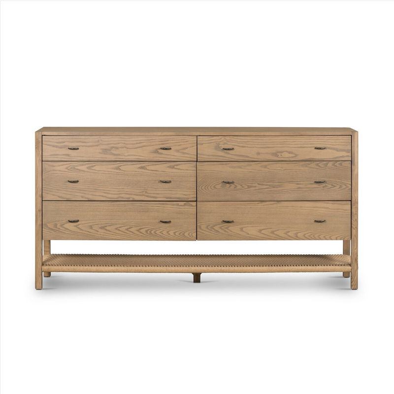 Zulla 6 Drawer Dresser - Dune Ash