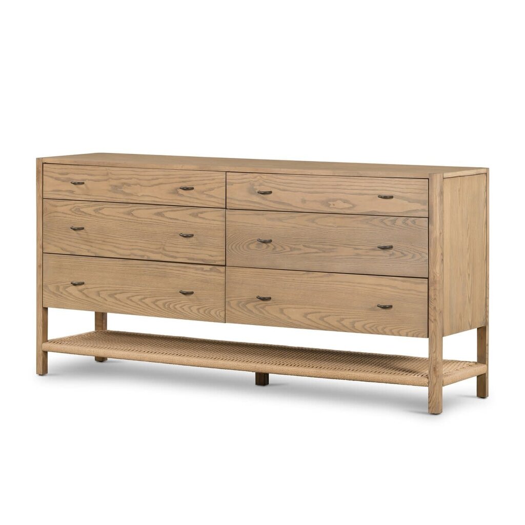 Zulla 6 Drawer Dresser - Dune Ash
