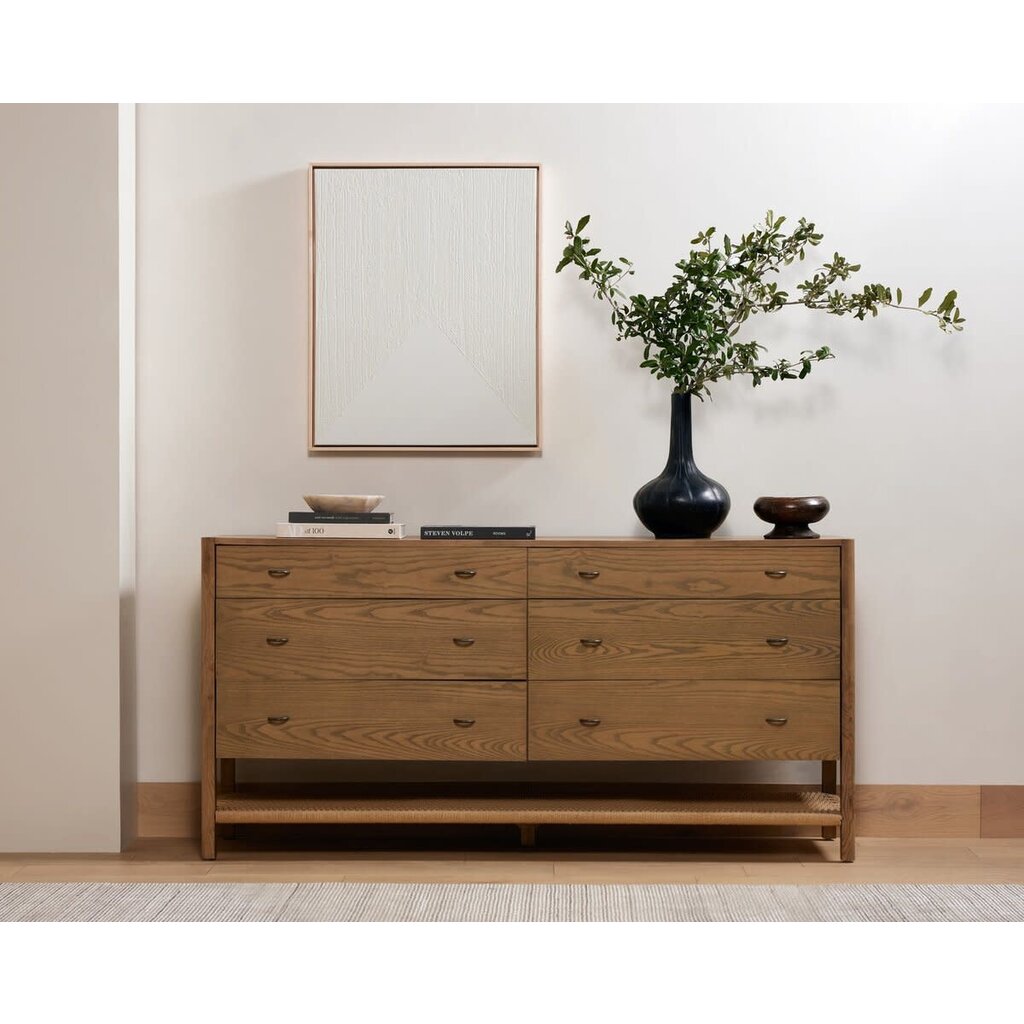 Zulla 6 Drawer Dresser - Dune Ash