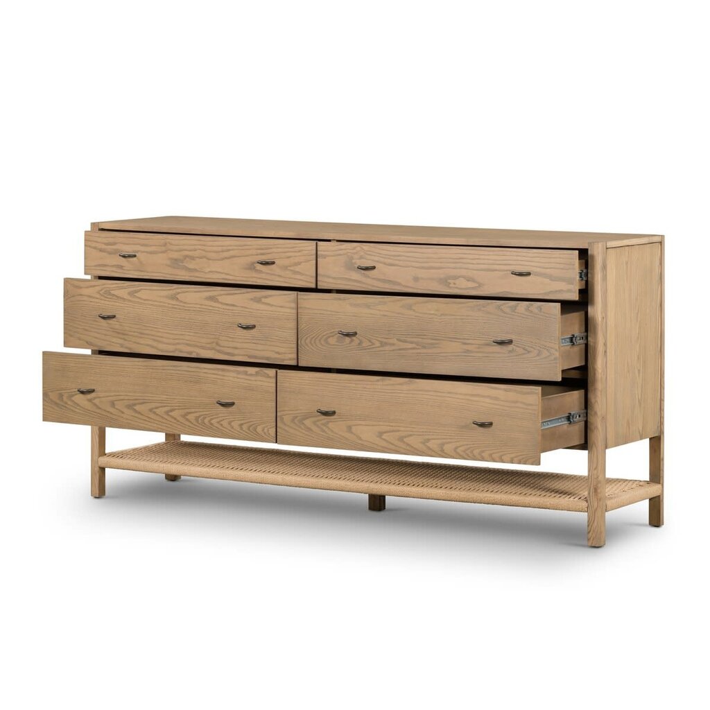 Zulla 6 Drawer Dresser - Dune Ash