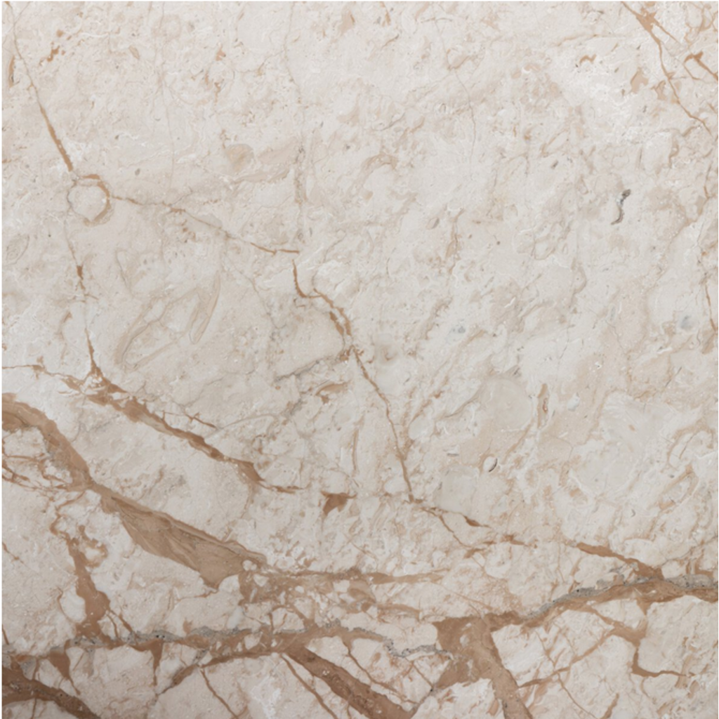Plinth Marble End Table - Dessert Taupe