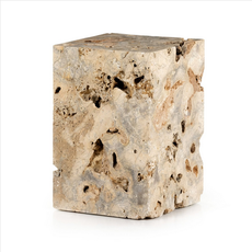 Fayden  End Table-Romano Fosse Travertine