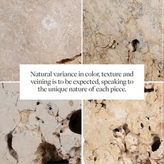 Fayden  End Table-Romano Fosse Travertine