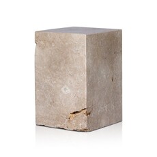 Fayden  End Table-Romano Fosse Travertine