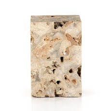 Fayden  End Table-Romano Fosse Travertine