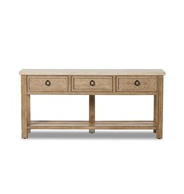 Travertine Console