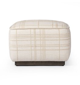 Sinclair Square Ottoman 21" - Ivory