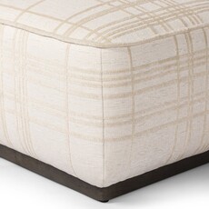 Sinclair Square Ottoman 21" - Ivory