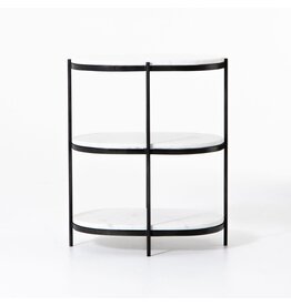 Felip Oval Nightstand Black
