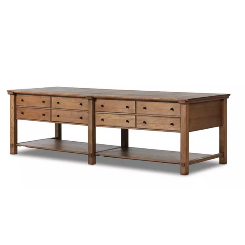 Gardendale Kitchen Island - Tan Oak