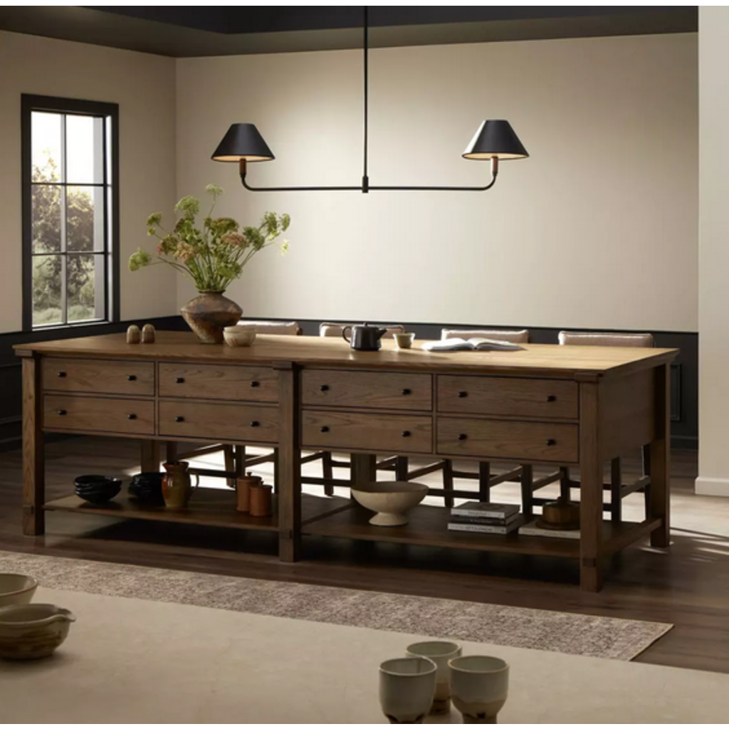 Gardendale Kitchen Island - Tan Oak