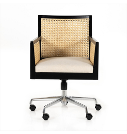 Antonia Cane Arm Desk Chair Savile Flax