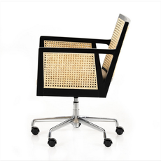 Antonia Cane Arm Desk Chair Savile Flax