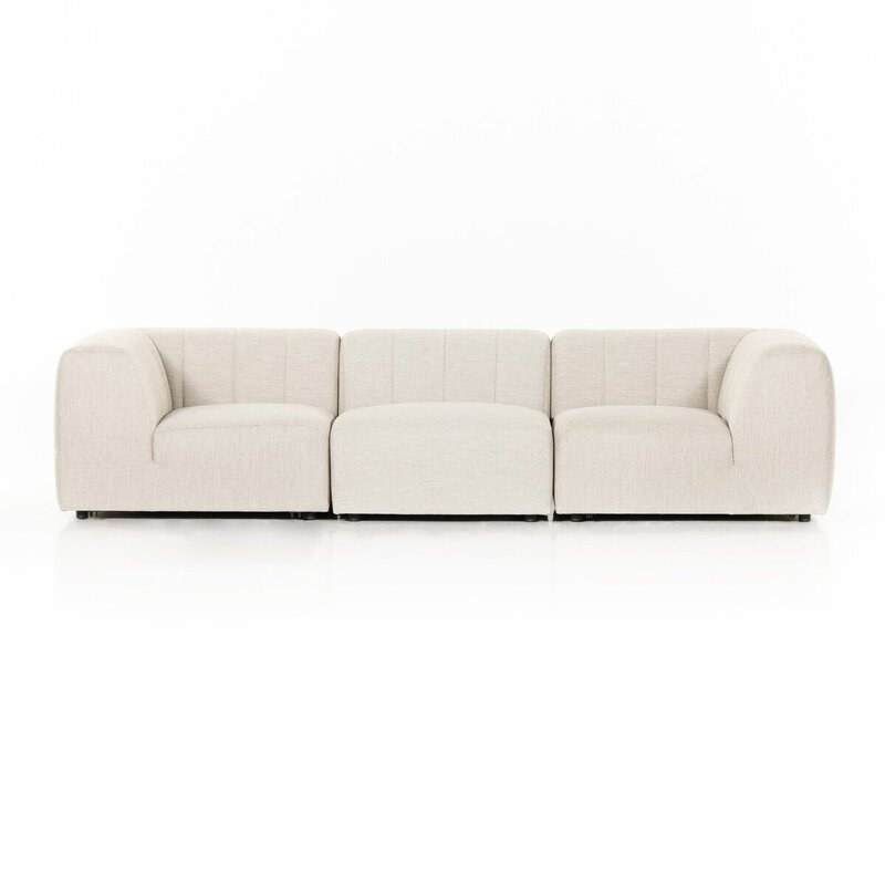 Gwen Outdoor 3-Piece Sectional Sofa - Faye Sand