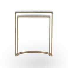 Ane Nesting Tables-Iron Matte Brass
