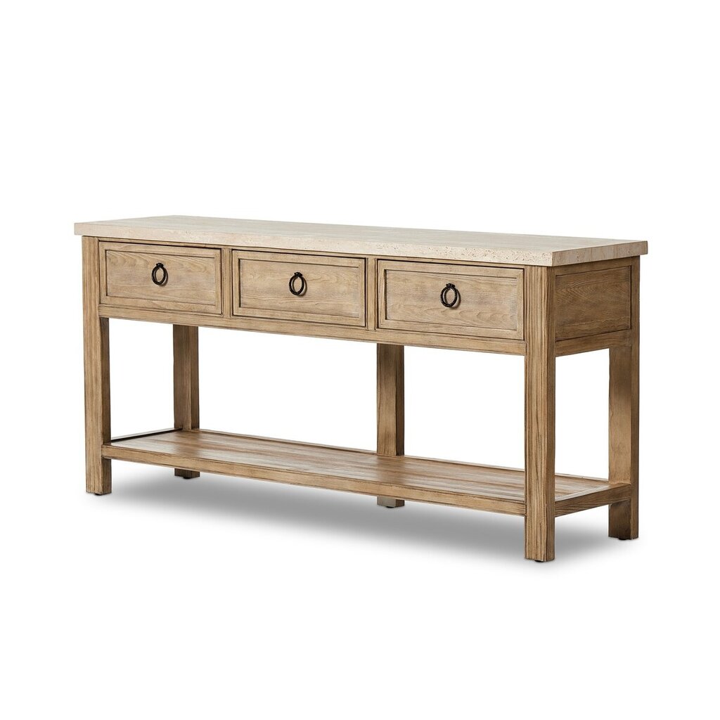 Travertine Console
