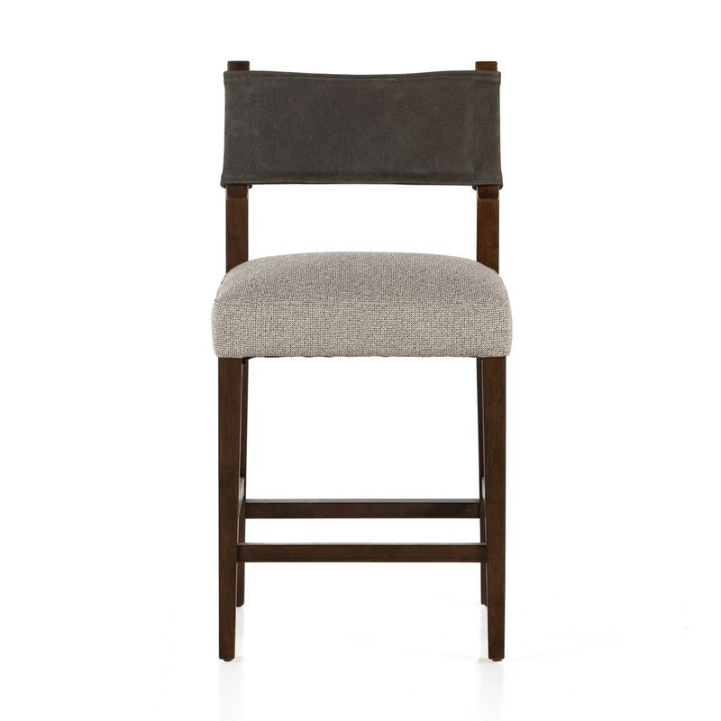 Ferris Counter Stool- Nubuck Charcoal