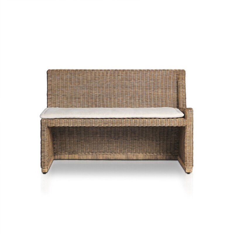 Senna Woven RAF Dining Bench - 49" (Amber Lewis x Four Hands)