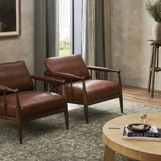 Waldo Chair - Dulane Mahogany (Amber Lewis x Four Hands)