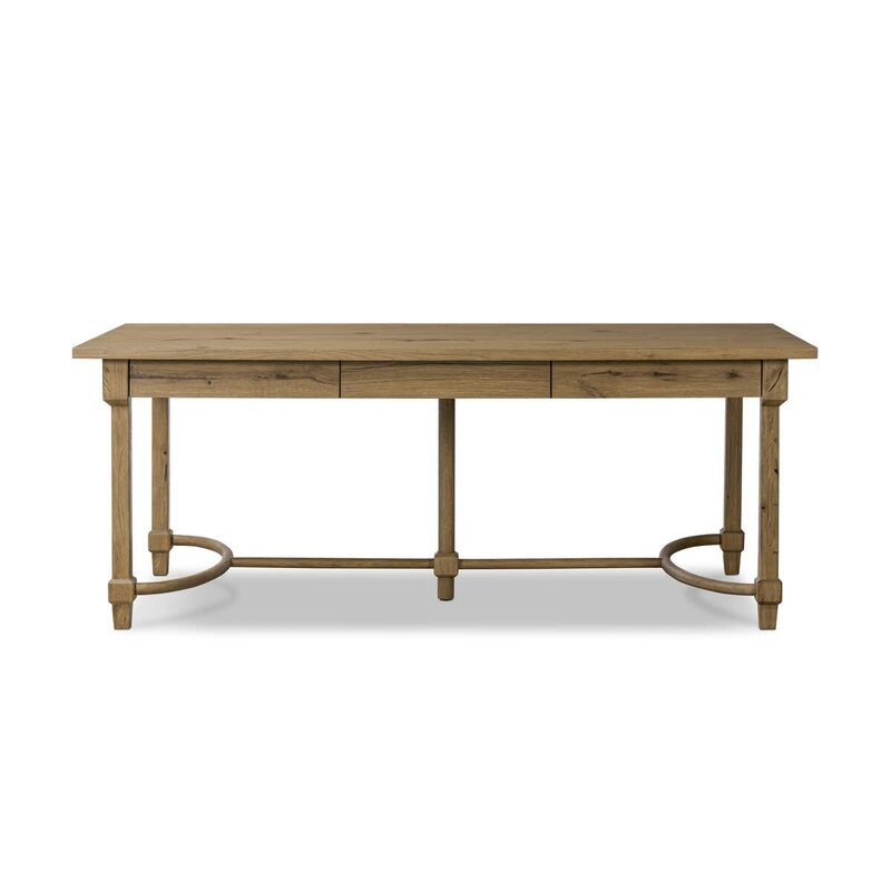Edison Desk - Worn Oak Veneer (Amber Lewis x Four Hands)