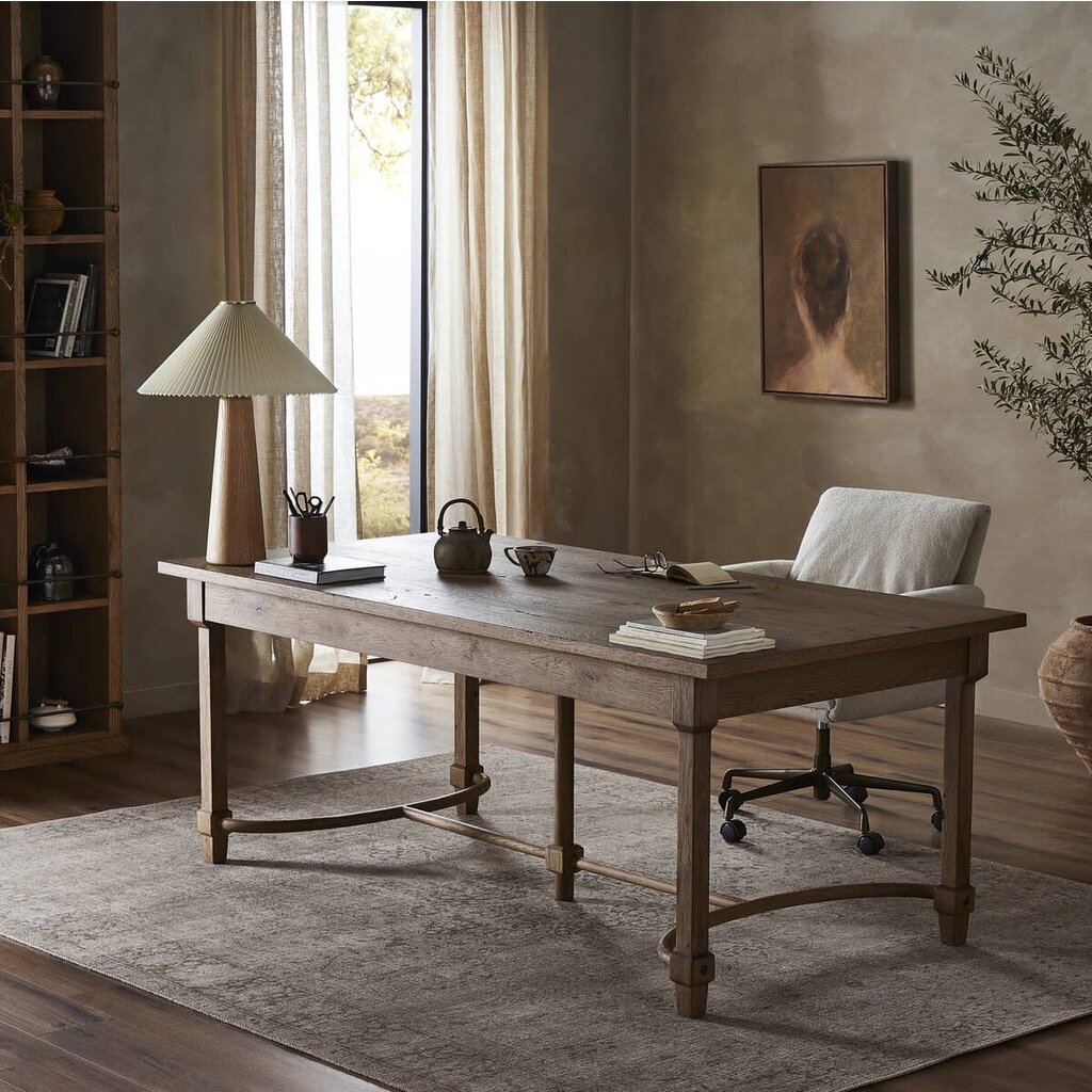 Edison Desk - Worn Oak Veneer  (Amber Lewis x Four Hands)