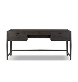 Glenview Desk - Cracked Smoked Black Veneer