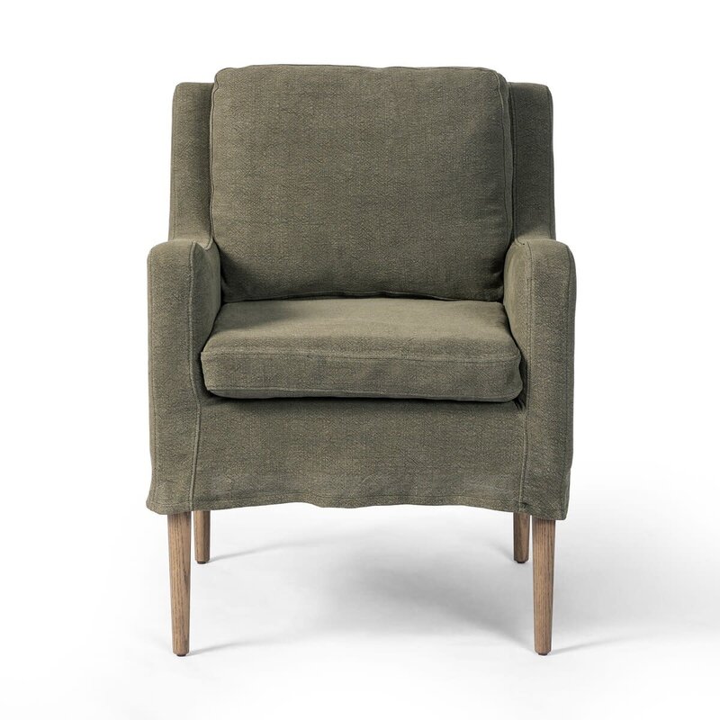 Aurelia Dining Chair - Broadway Olive (Amber Lewis x Four Hands)