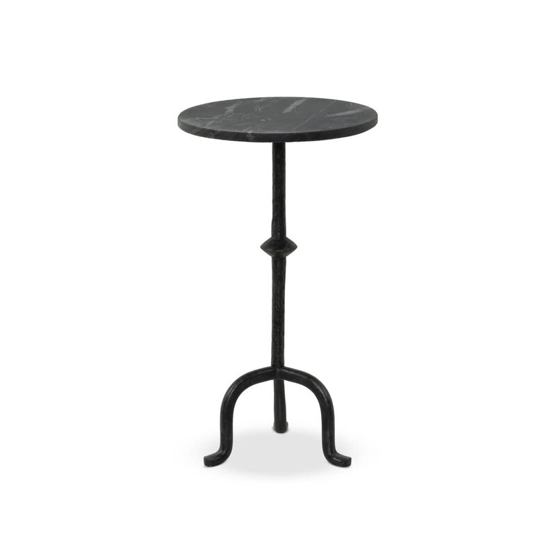 Jocelyn End Table - Black Marble