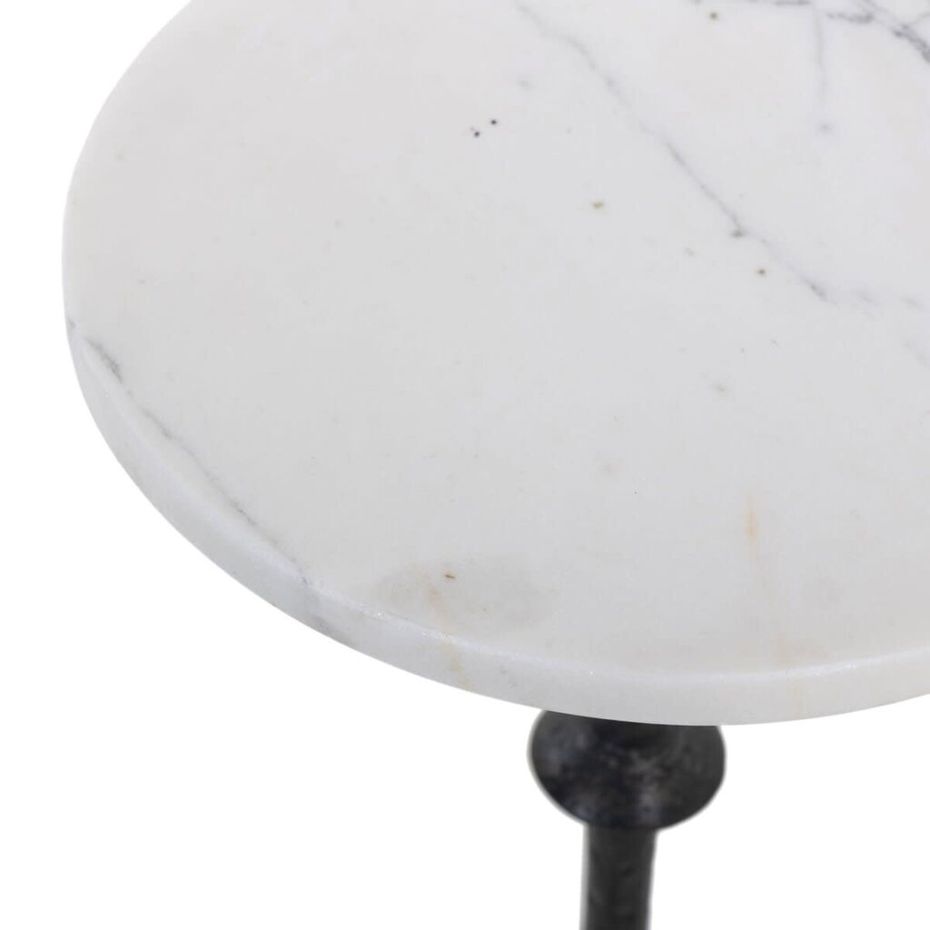 Jocelyn End Table - Veined White Marble