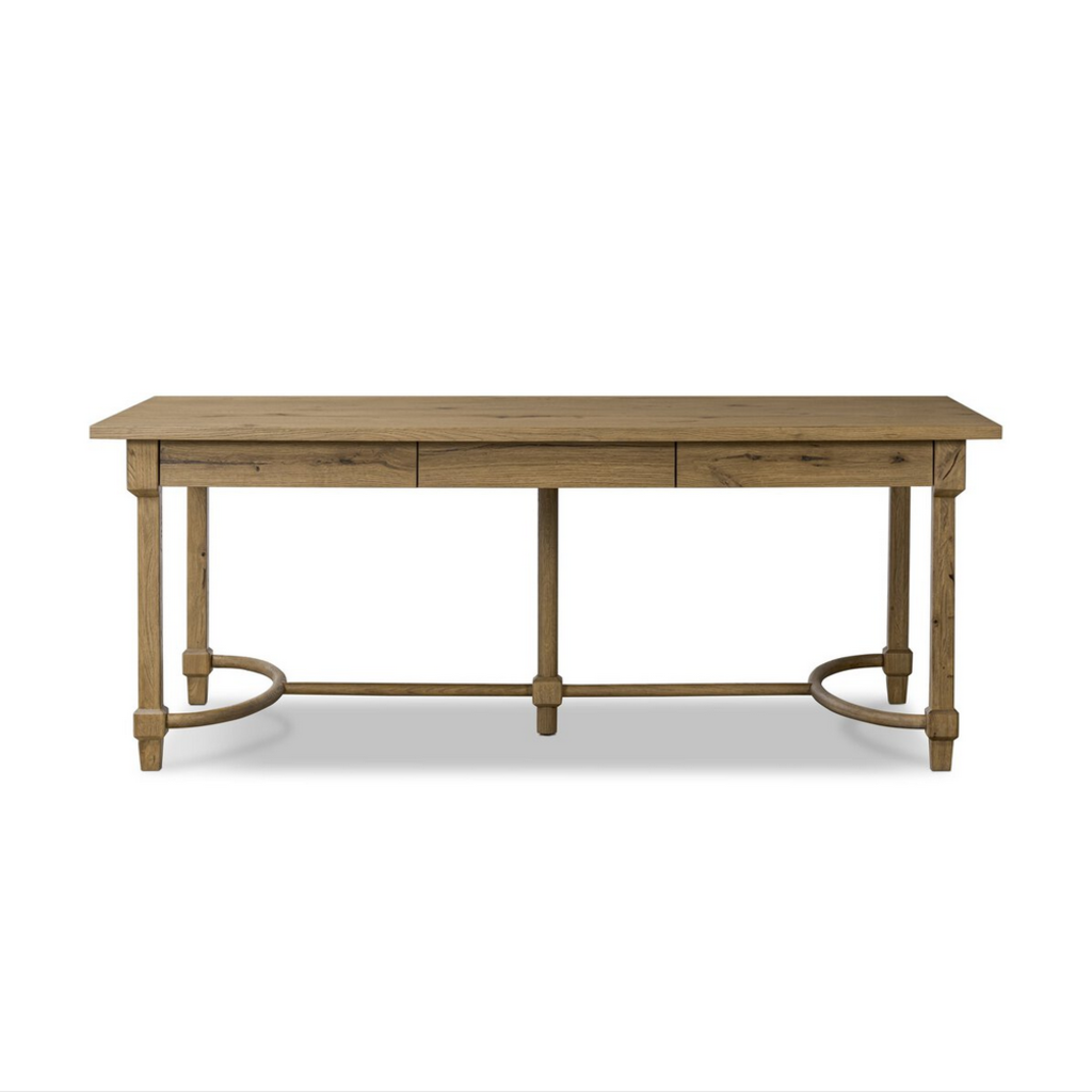 Edison Desk - Worn Oak Veneer  (Amber Lewis x Four Hands)