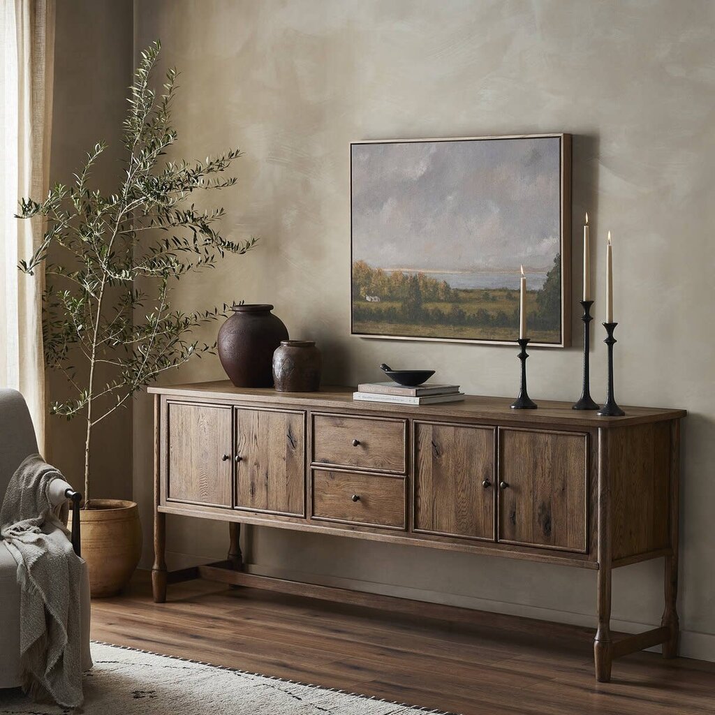 Barton Sideboard 84" - Weathered Oak (Amber Lewis x Four Hands)