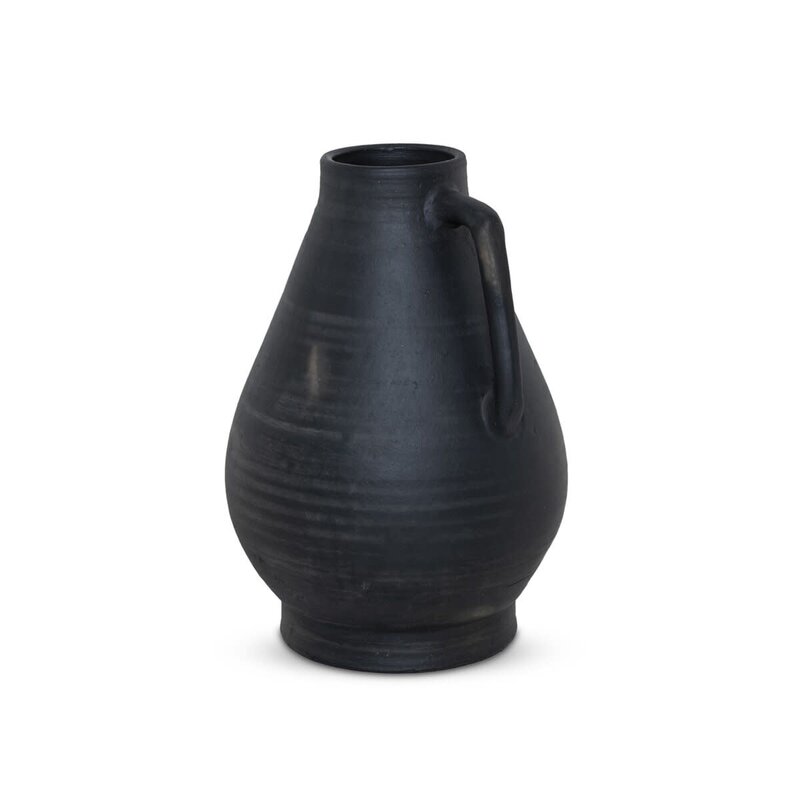 Sesto Vessel - Aged Black Terracotta (Amber Lewis x Four Hands)
