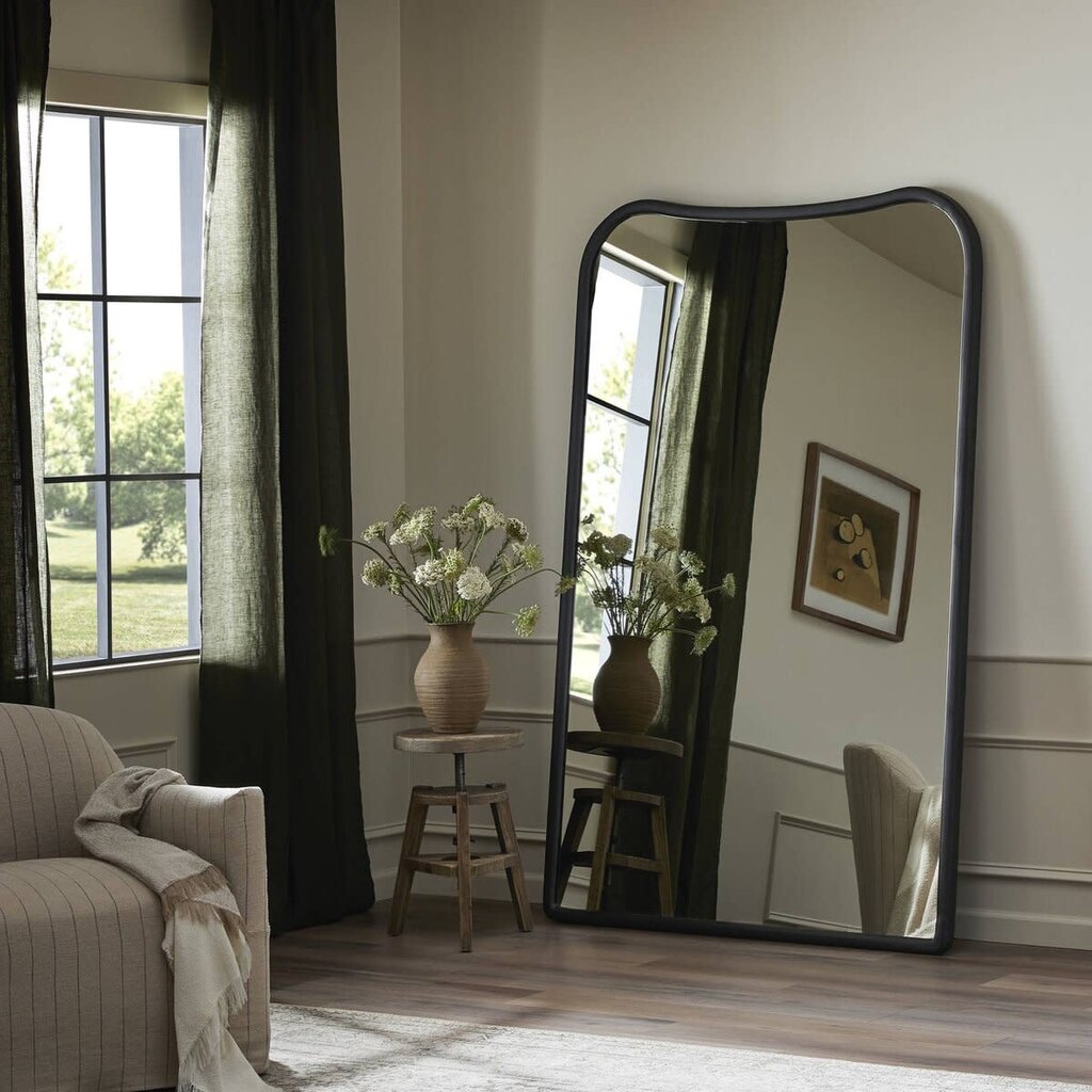 Cora Floor Mirror - Black Antique (Amber Lewis x Four Hands)