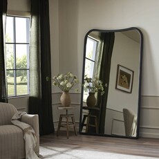 Cora Floor Mirror - Black Antique (Amber Lewis x Four Hands)