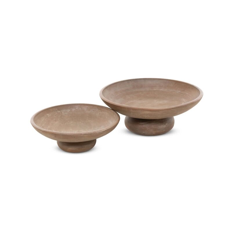 Riley Bowls S/2 - Aged Natural Terracotta (Amber Lewis x Four Hands)