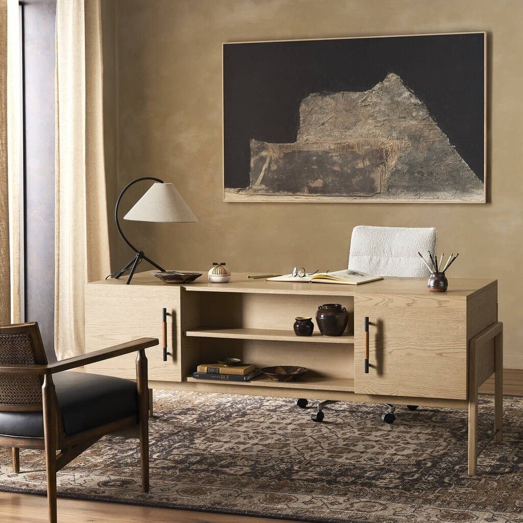 Rosedale Executive Desk - Yucca Oak Veneer