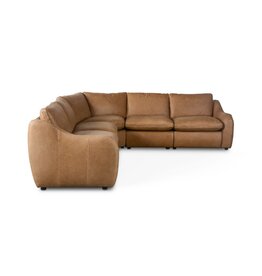 Crawford Power Recliner 5-Piece Sectional Sofa - Palermo Drift