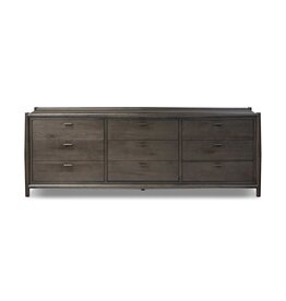 Glenview 9 Drawer Dresser - Smoke Black Oak