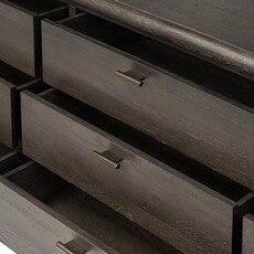 Glenview 9 Drawer Dresser - Smoke Black Oak