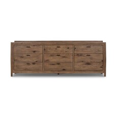 Glenview 9 Drawer Dresser-Weathered Oak