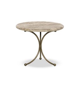 Sylas End Table - Fossil Marble