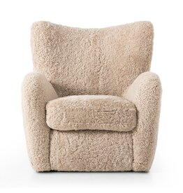 Amelie Chair - Beige Shearling