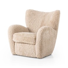 Amelie Chair - Beige Shearling