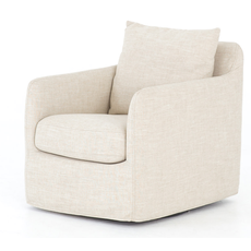 Banks Swivel Chair  Ivory